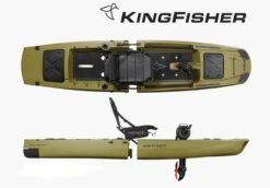 KINGFISHER MER Kayak De Pêche Modulable à Pédales 1 Place -Nautiques Fournitures Magasin pdtimg 4761541b