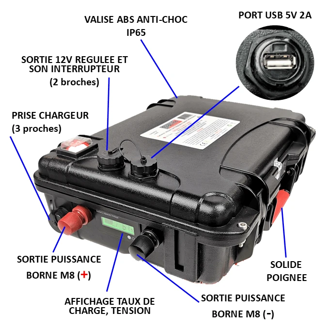 BATTERIE PROLITH PLPR 12 VOLTS 4 BATTERIE PROLITH PLPR 12 VOLTS – Image 2